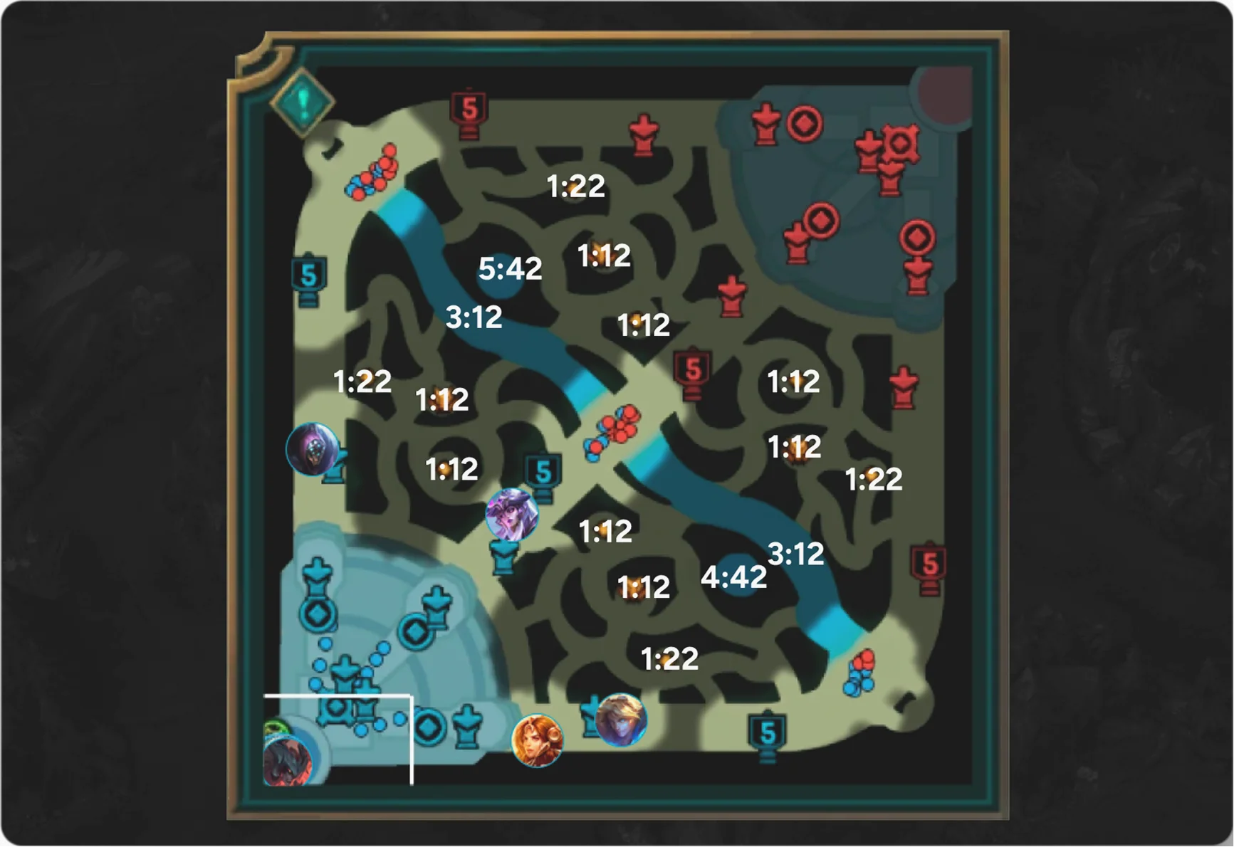 Get exact respawn times for all Jungle camps.